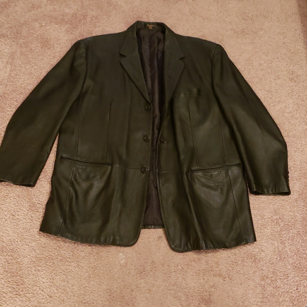 Genuine leather jacket (black)